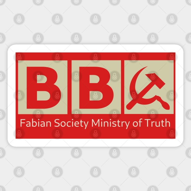 BBC Fabian Society Ministry of Truth Sticker by SolarCross